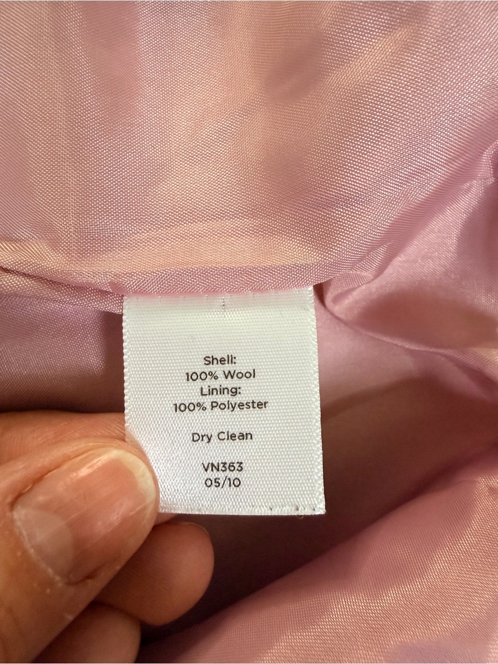 Talbots Women's Pink Wool Blazer/Suit Jacket- Elegant/Feminine Size 14- Like New - Picture 3 of 7